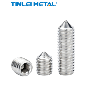 DIN914 hexagon socket set screw from TINLAI Chinese factory in 304/316 stainless steel SS fasteners screwKey attributes