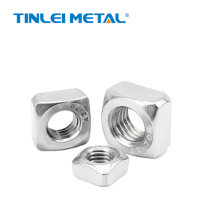 DIN557 304 Four corners of nut Manufacturer direct sales quality assurance Fastener Stainless Steel Chamfered Thick Square Nuts Key attributes