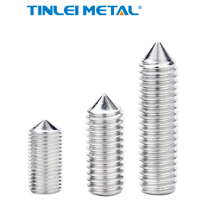 2022 high quality DIN914 HEX socket set screw with cone point in 304/ 316 stainless steel fasteners screw Key attributes