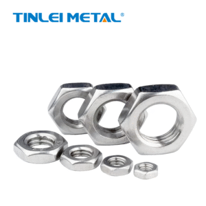 DIN439 304 Thin hexagon nut Customization size Key attributes